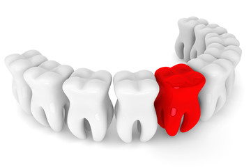 Bad red tooth