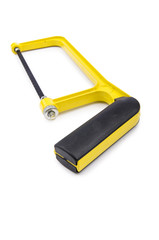 Yellow saw isolated on the white background