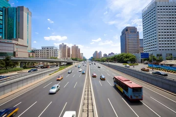 Foto auf Acrylglas China Verkehr durch die Innenstadt