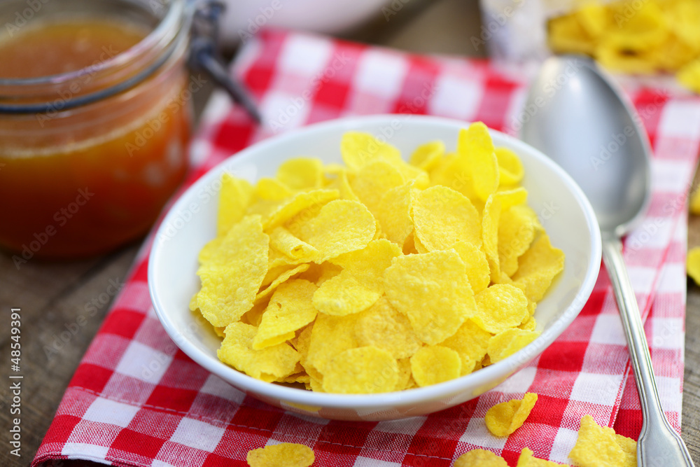 Wall mural cornflakes