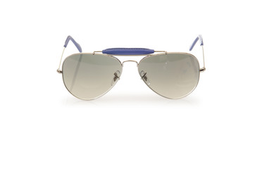 Elegant sunglasses isolated on the white