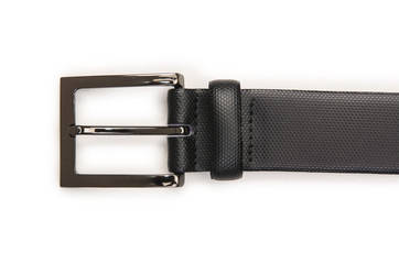 Male elegant belt isolated on the white
