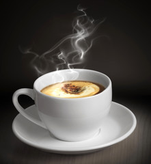 cup of coffee or hot chocolate