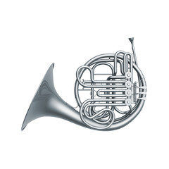 silver french horn