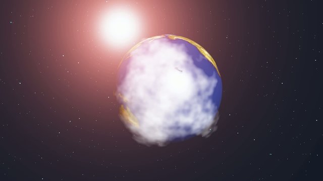 Sonnenfinsternis hinter der Erde