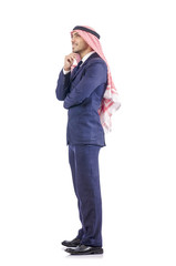 Fototapeta premium Arab businessman isolated on white
