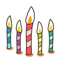 A view of candles