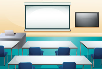 Clean and ogranized classroom