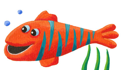 Funny striped fish