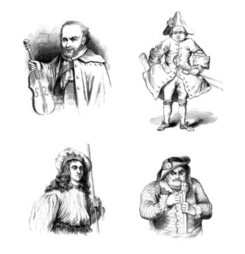 4 Actors - Com&eacute;diens - Renaissance