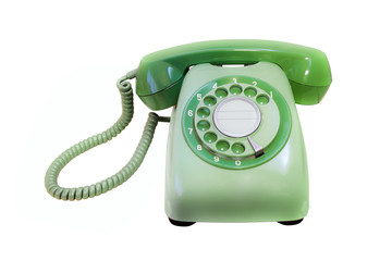 Isolated Vintage Telephone