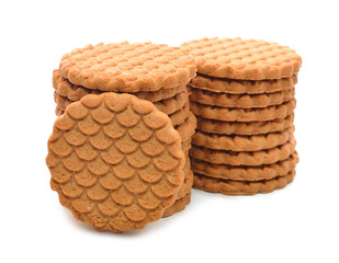 Sweet cookies isolated on a white background