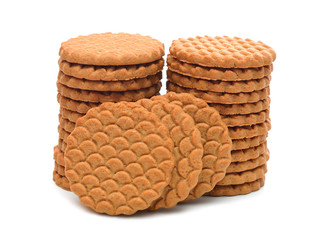 Sweet cookies isolated on a white background
