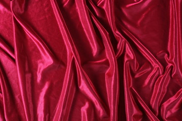 shiny red satin fabric background