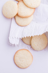 homemade cookie with lemon chip