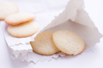 homemade cookie with lemon chip