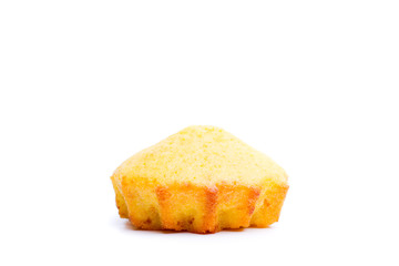 fresh chocolate chip muffin - isolated