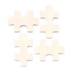 four wooden puzzle
