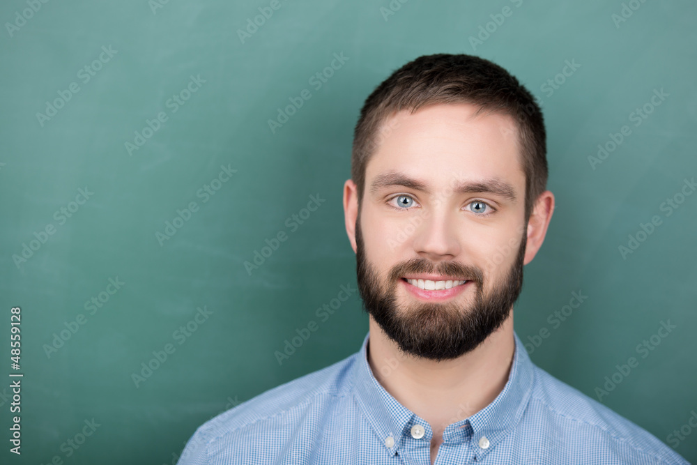 Canvas Prints portrait vor der tafel