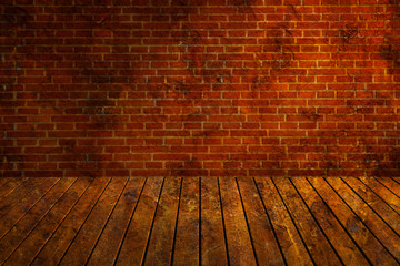 Old dark attic in spots.