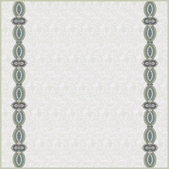 Seamless pattern background with ornamental ribbons. Paper recor