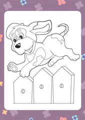 Door stickers DIY The coloring plate - illustration for the children