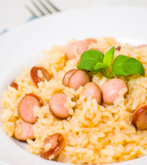rice with sausage