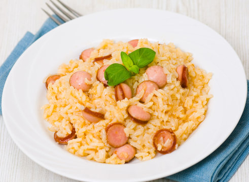 rice with sausage