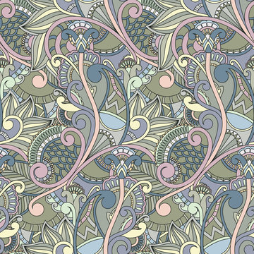 Paisley pattern background. Seamless design