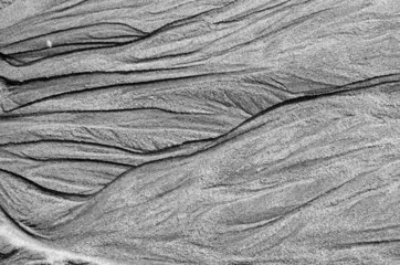 Aqueduct on sandy beach