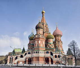 Fototapeta na wymiar St Wasyla Błogosławionego na Placu Czerwonym w Moskwie