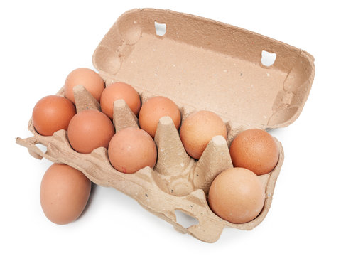 Eierkarton mit 10 Eiern