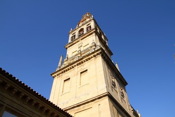 Fototapeta na wymiar Cordoba, Spain - Mezquita tower