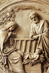 Nativity Scene , Saint Etienne du Mont Church, Paris. © zatletic