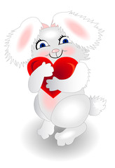 Bunny with heart