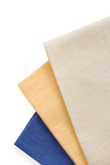 table napkins isolated on white