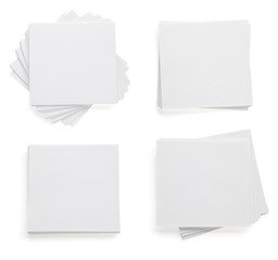 note paper on white