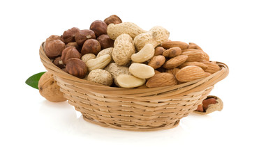 nuts isolated on white