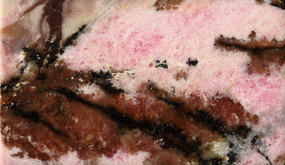 Rhodonite texture as a background