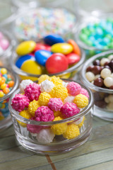 sweet colorful baking decorations