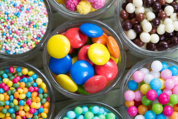 sweet colorful baking decorations