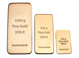 Ingot of bank gold.