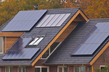 Solar panels on  house