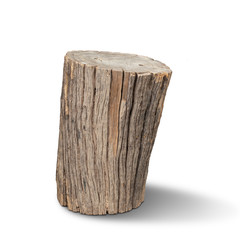 Old wooden stump