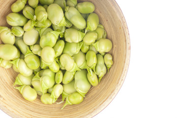 Bowl of broad beans