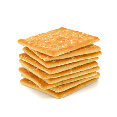 Cracker isolated on white