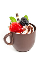 Chocolate coffee cup
