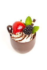 Chocolate coffee cup