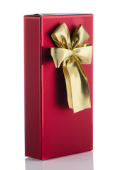 Red box with gold bow