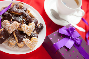 pleasant gift for Valentine's Day sweet cookies